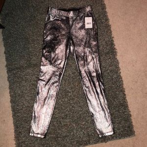 Free people metallic pants!